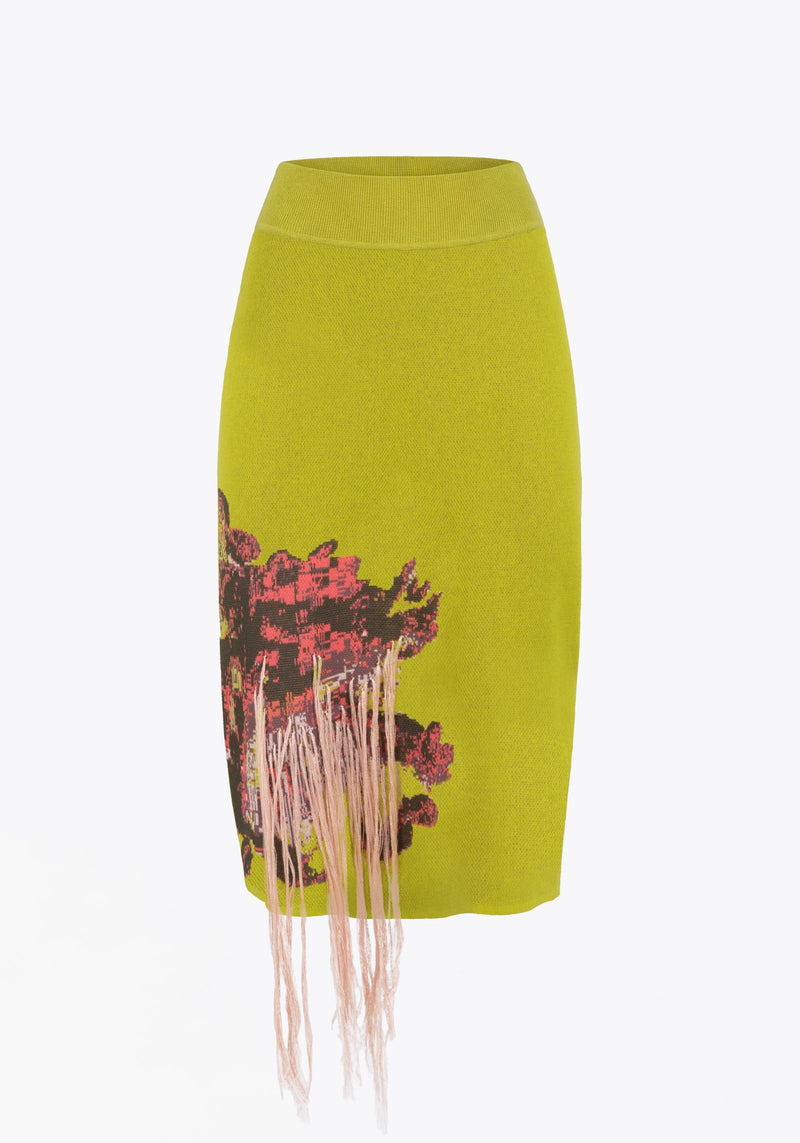 JUPE MIDI EN JACQUARD