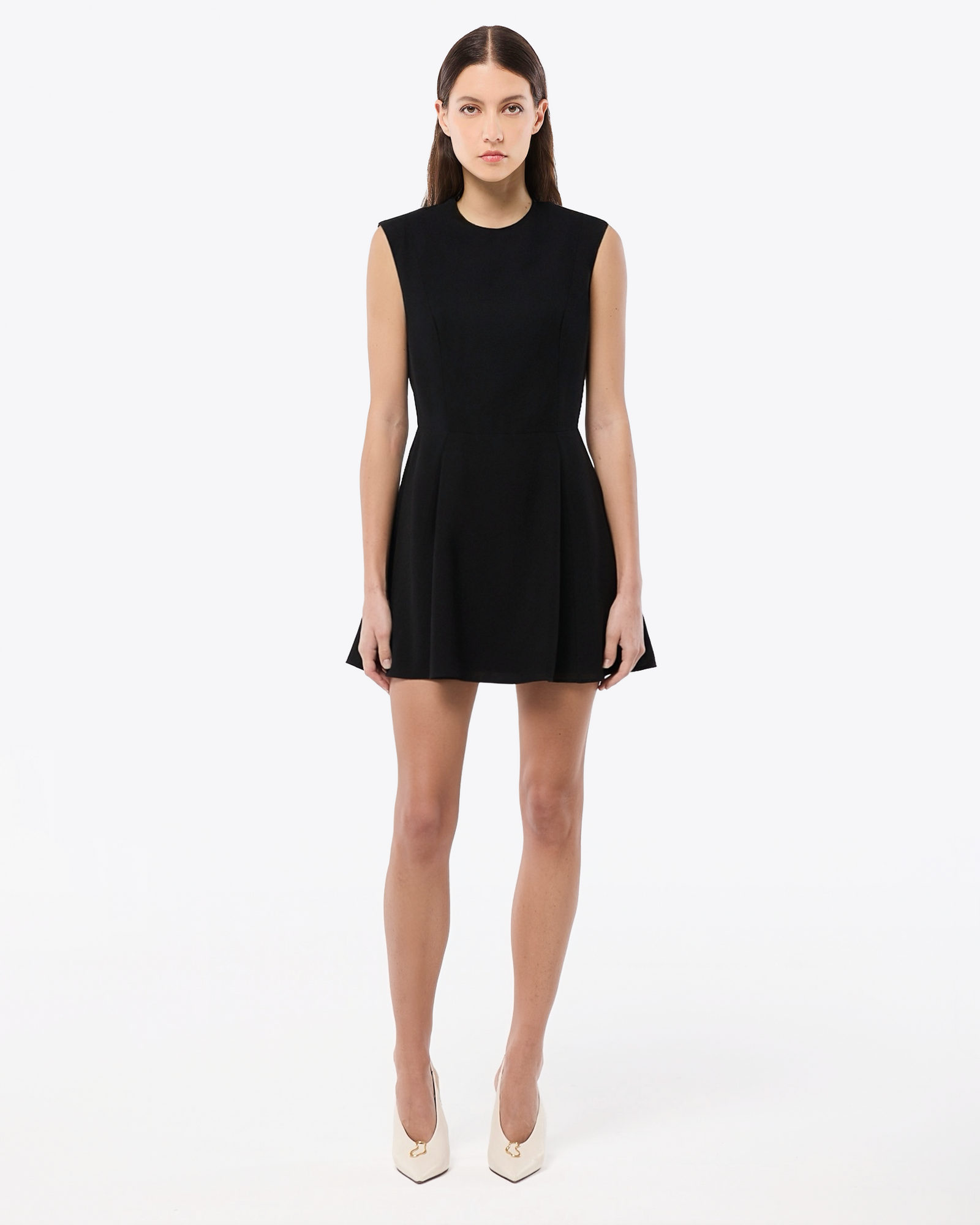 MINI DRESS IN WOOL-CREPE
