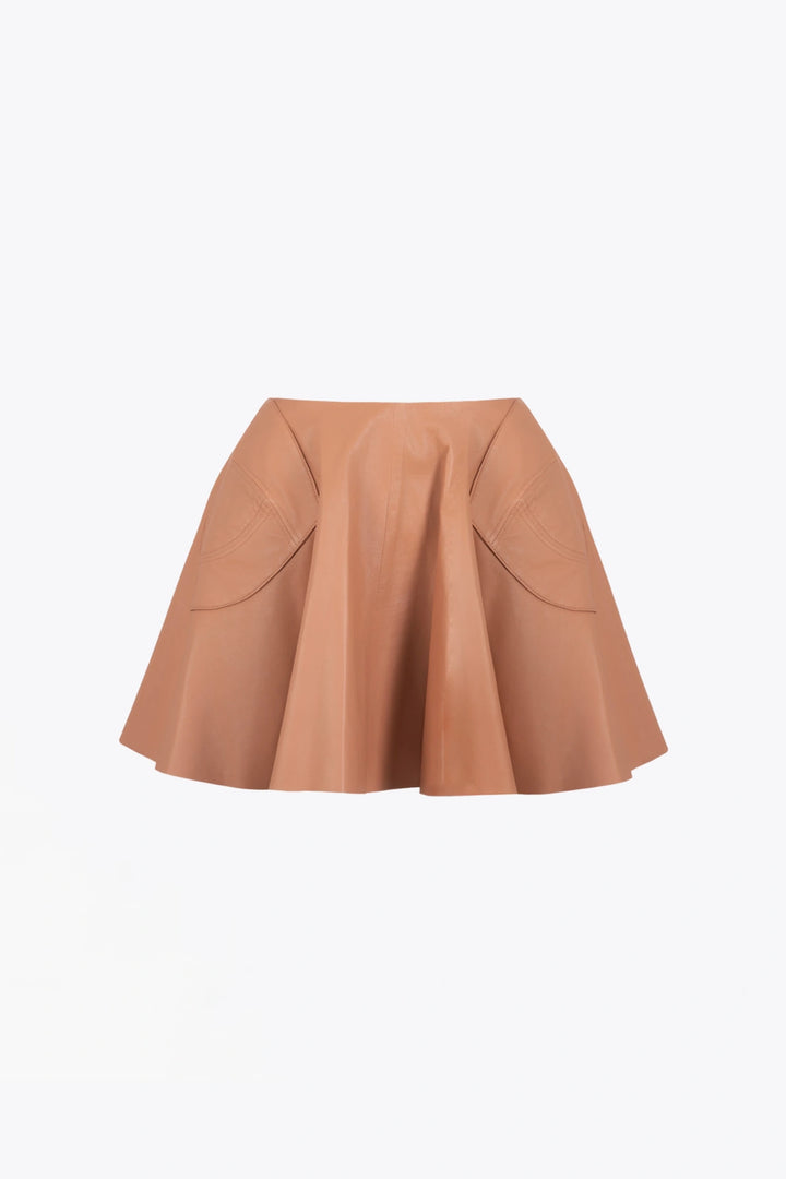 LYRA LEATHER MINI SKIRT