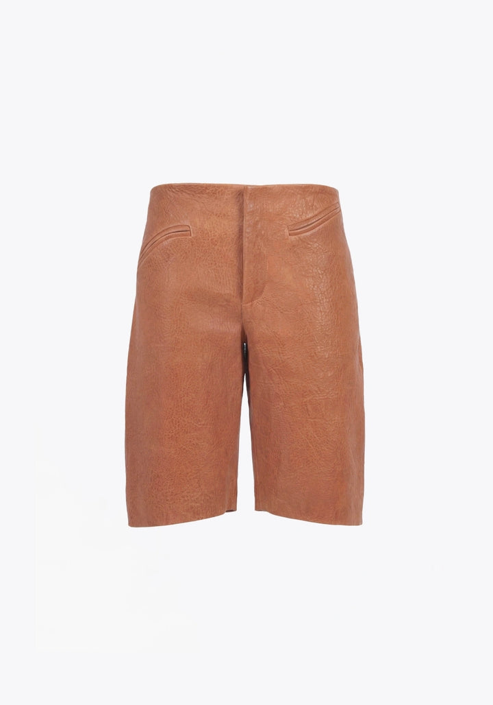 BERMUDA EN CUIR