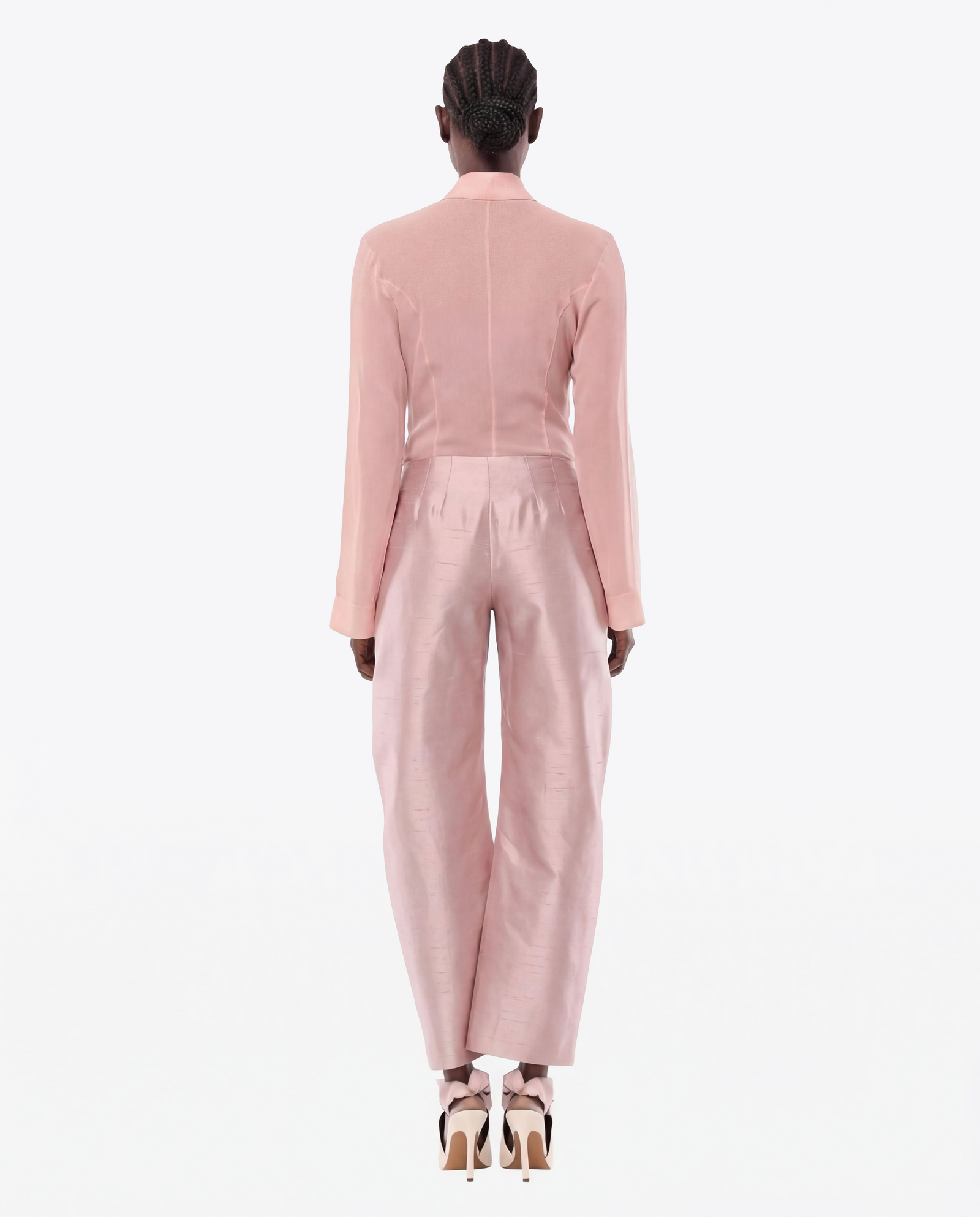 PANTALON ÉVASÉ EN SOIE SHANTUNG