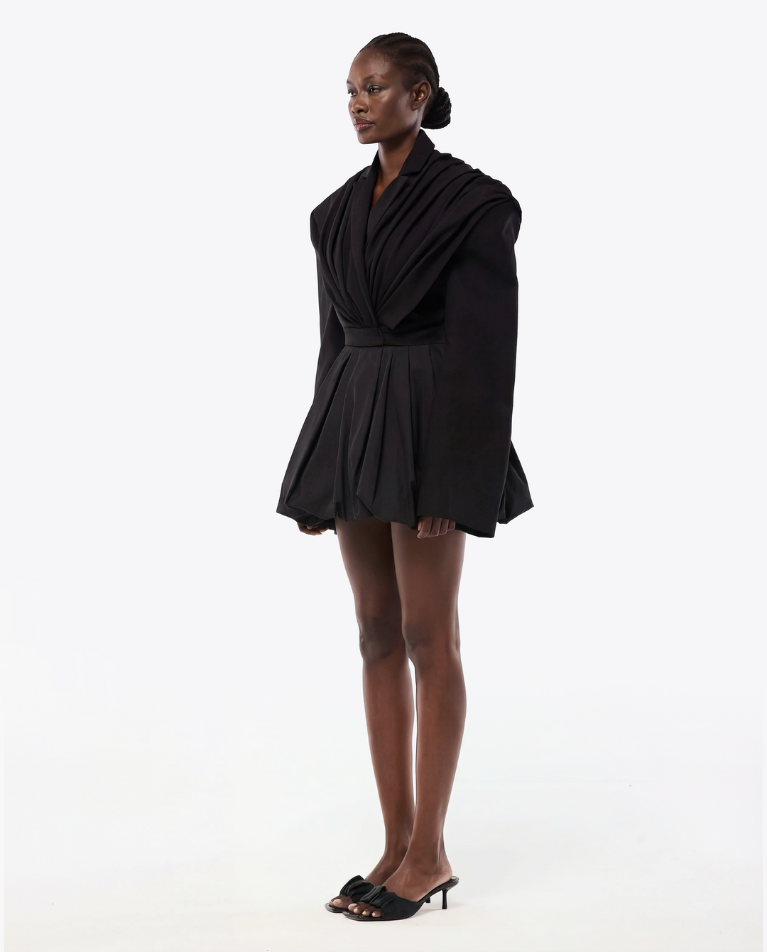 GIACCA CORTA CON DRAPPEGGIO