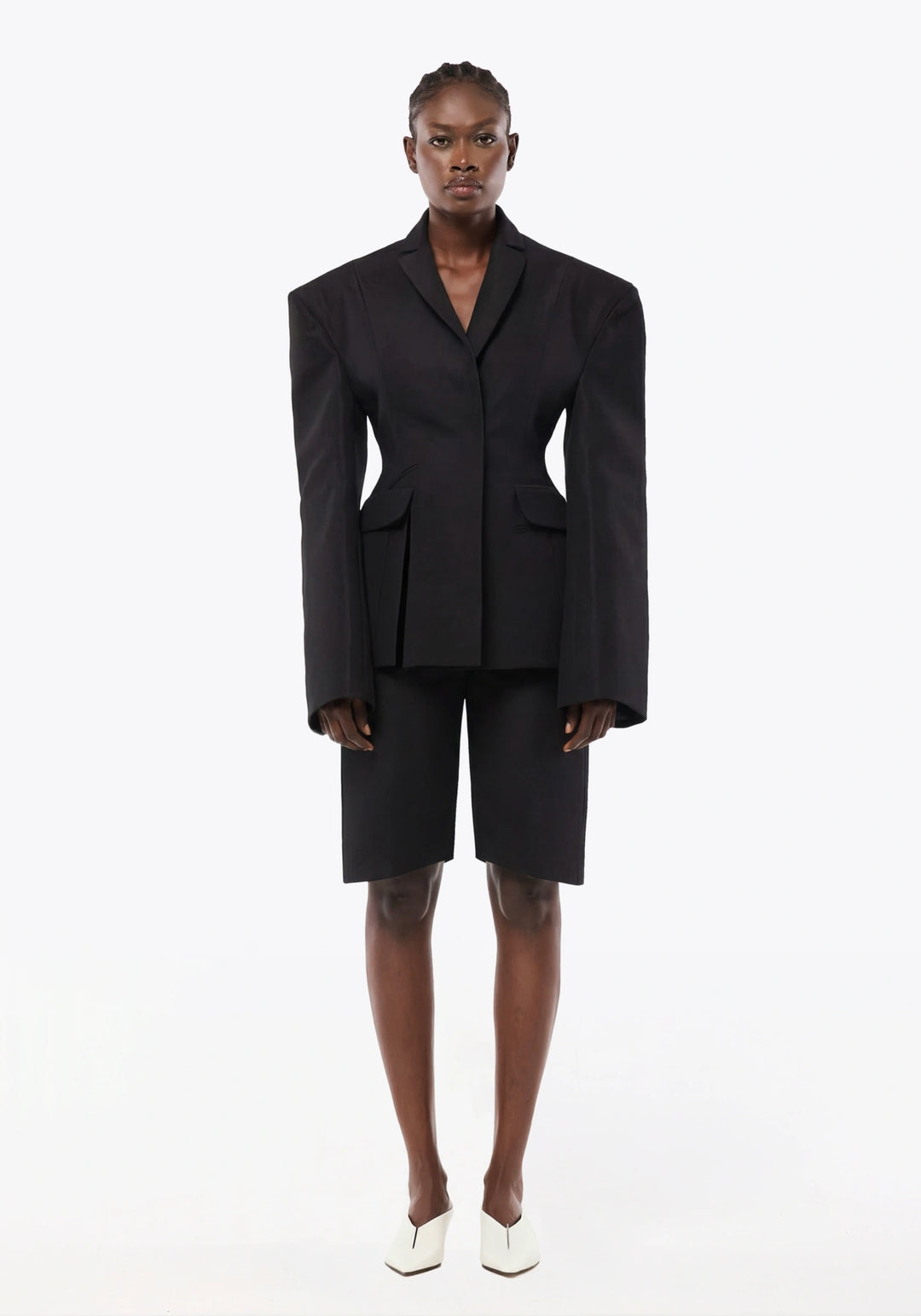 CHAQUETA DE BOTONADURA SIMPLE DE ALGODÓN