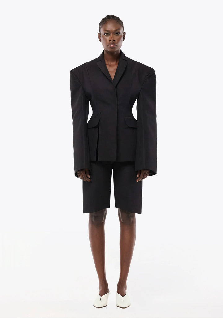 CHAQUETA DE BOTONADURA SIMPLE DE ALGODÓN