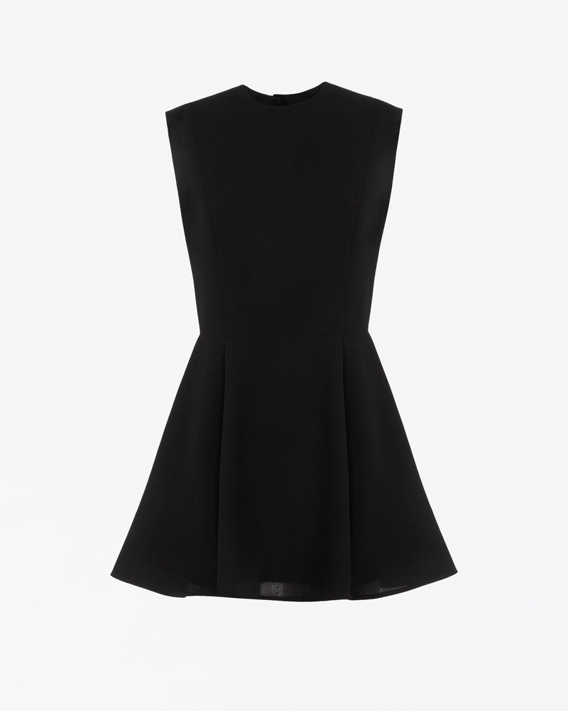 MINI DRESS IN WOOL-CREPE