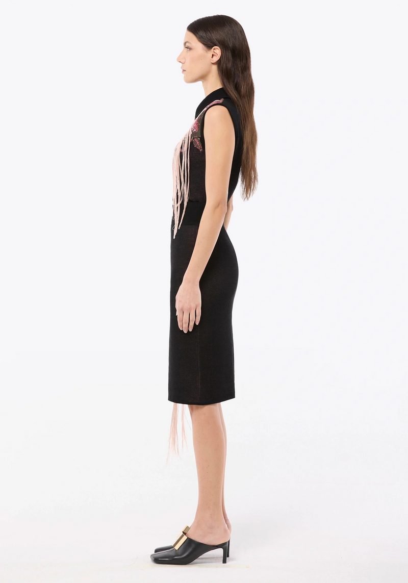 JUPE MIDI EN JACQUARD
