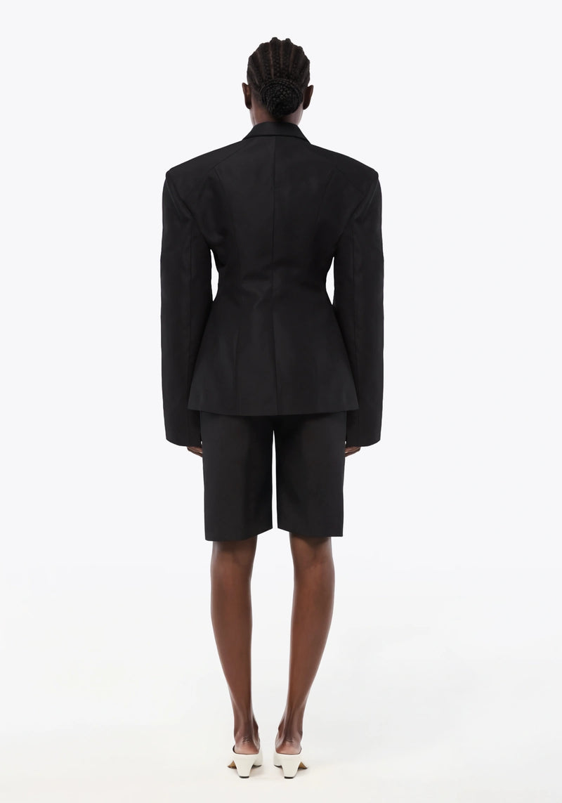 VESTE À UNE RANGÉE DE BOUTONS EN COTON