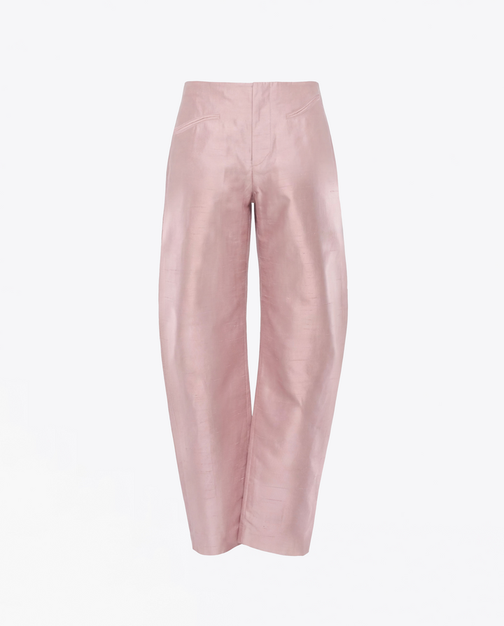 PANTALON ÉVASÉ EN SOIE SHANTUNG