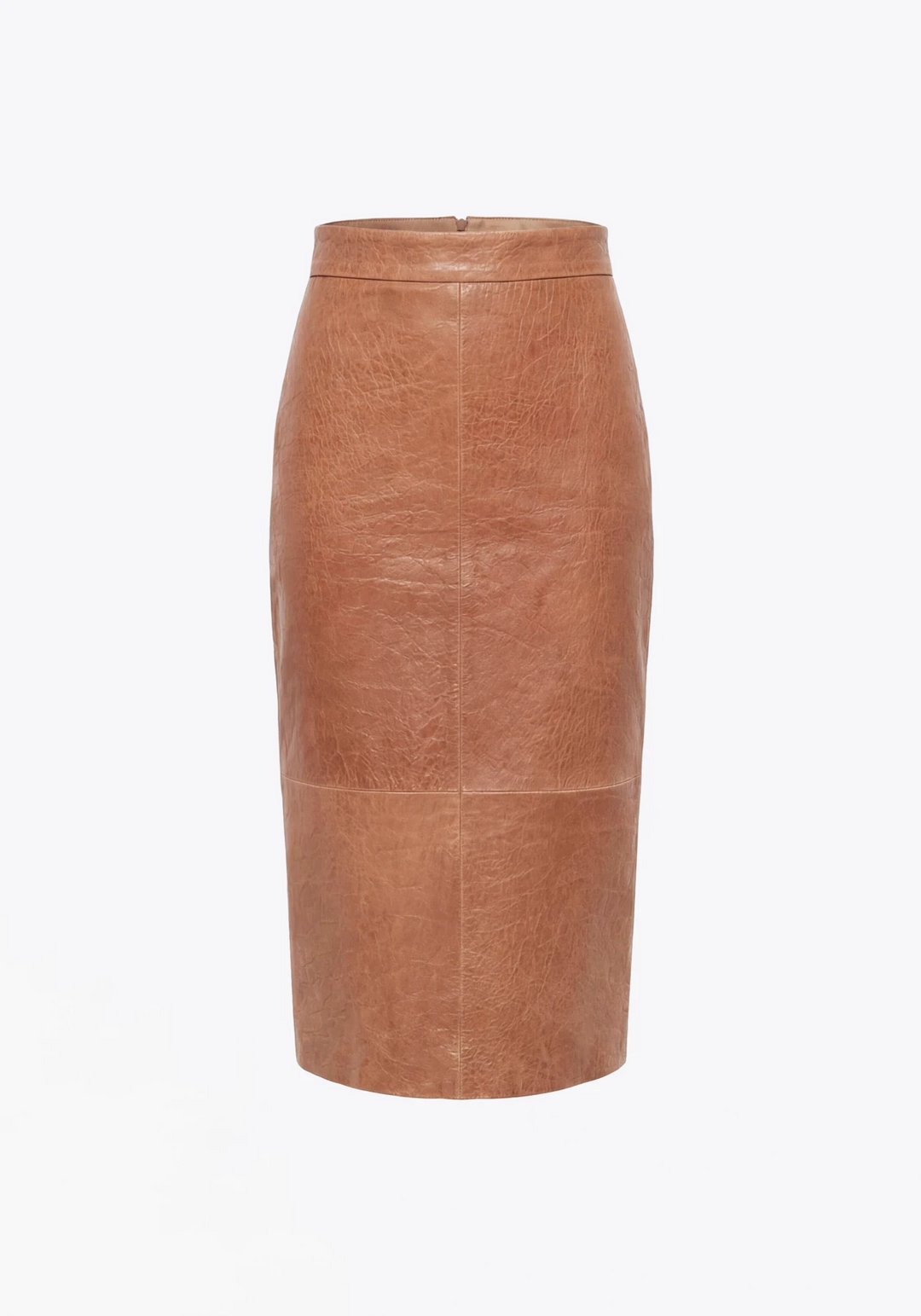MIDI LEATHER SKIRT