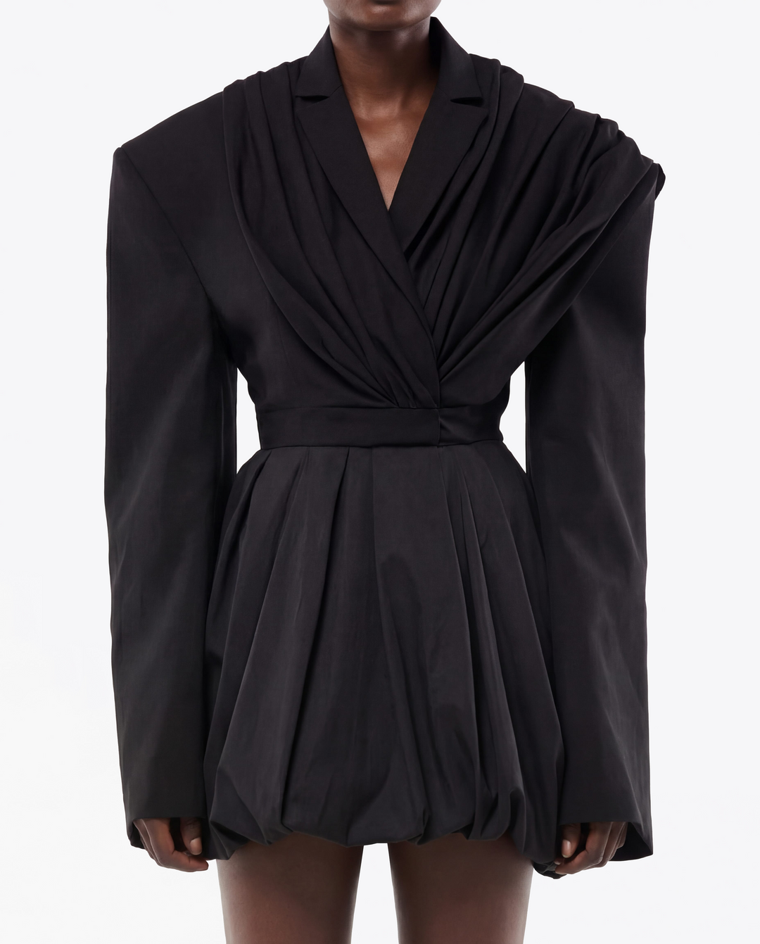 GIACCA CORTA CON DRAPPEGGIO