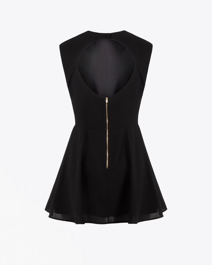 MINI DRESS IN WOOL-CREPE