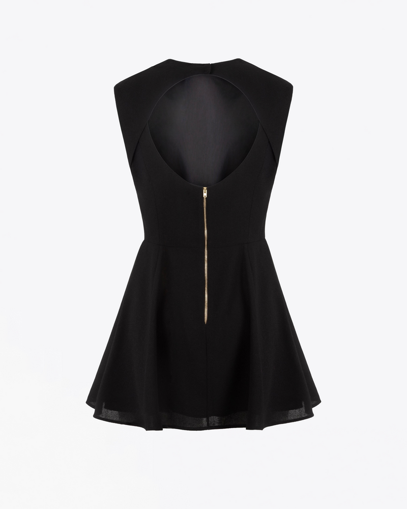 MINI DRESS IN WOOL-CREPE