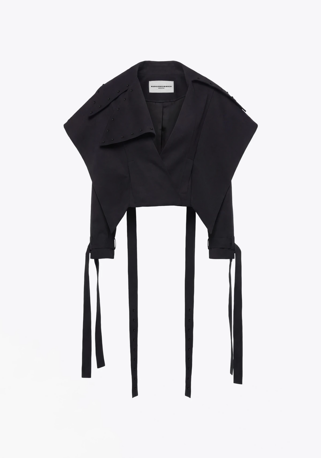 CROPPED TRENCH COAT IN COTTON