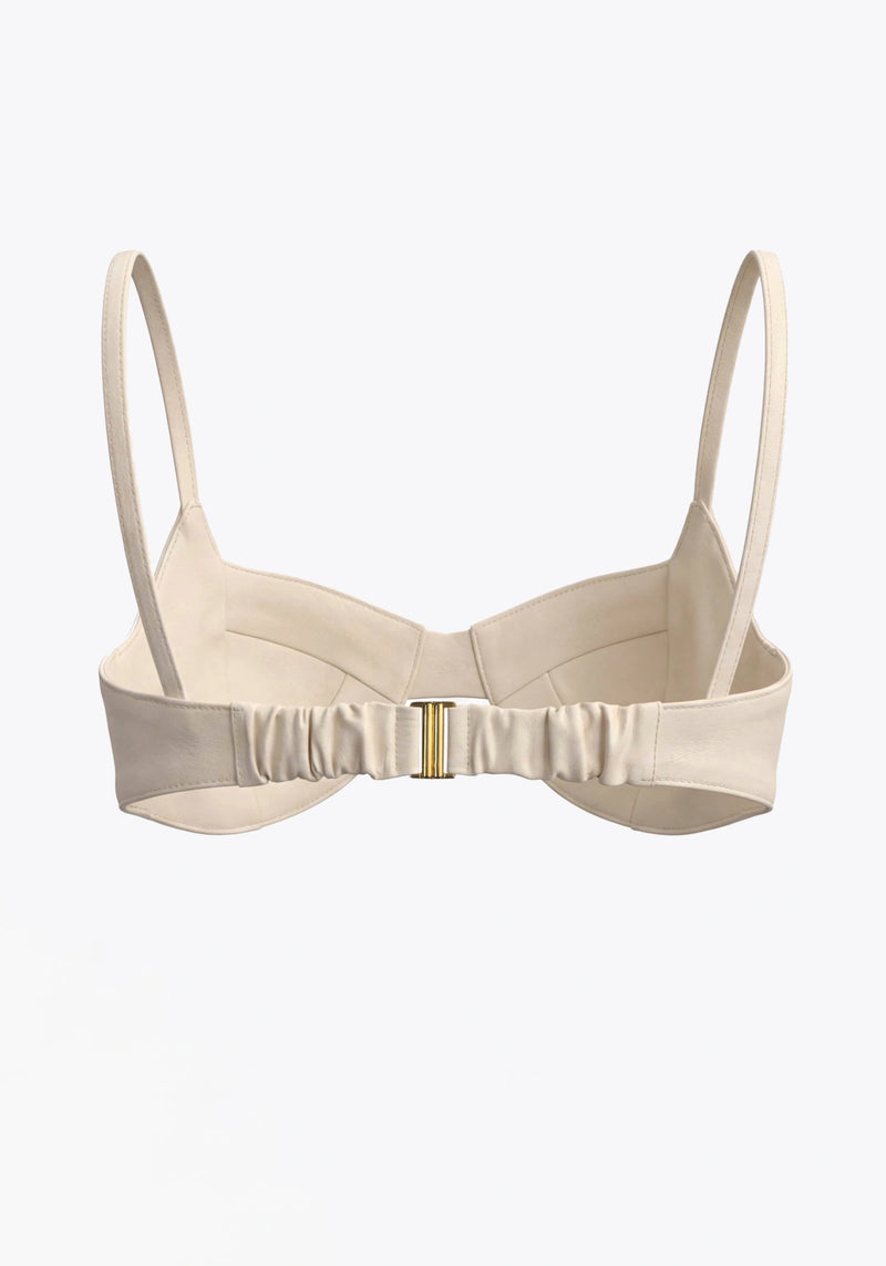 BRASSIÈRE EN CUIR