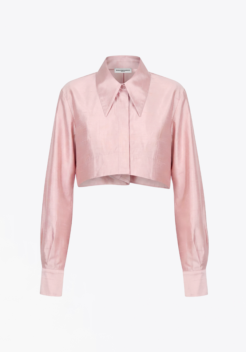 CHEMISE COURTE EN SOIE SHANTUNG