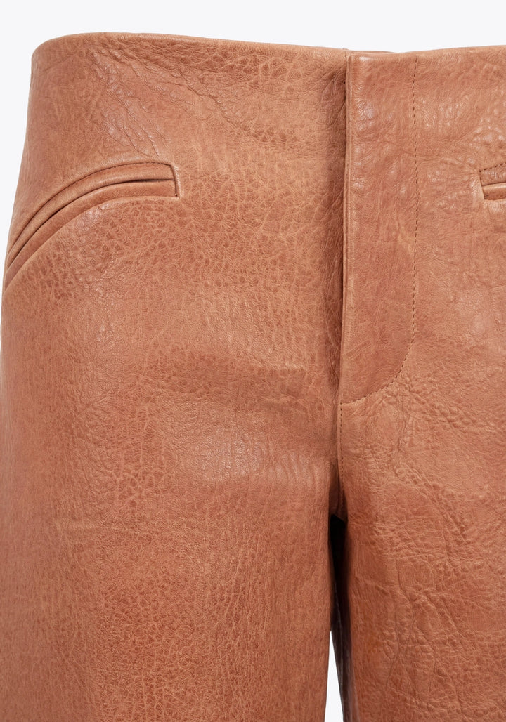 BERMUDA EN CUIR