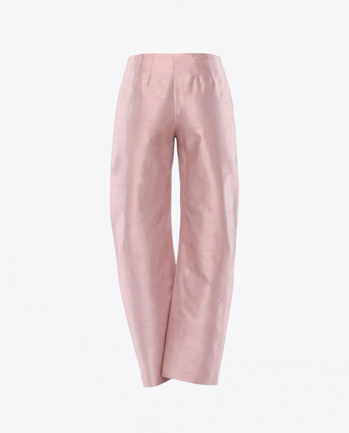 PANTALON ÉVASÉ EN SOIE SHANTUNG