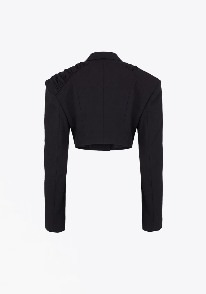 GIACCA CORTA CON DRAPPEGGIO