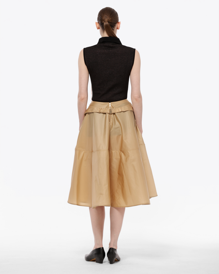 JUPE MIDI LYRA EN NYLON