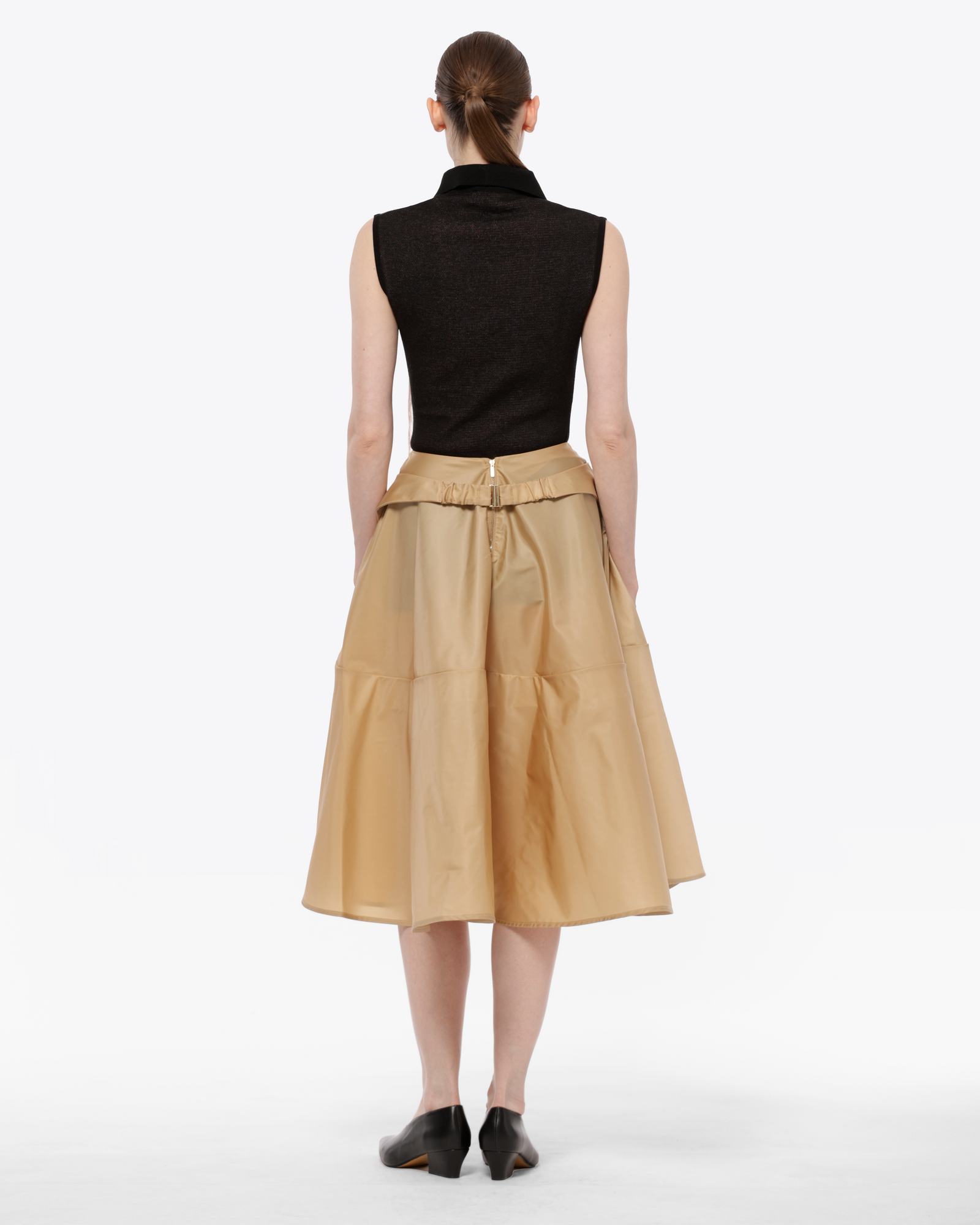 JUPE MIDI LYRA EN NYLON