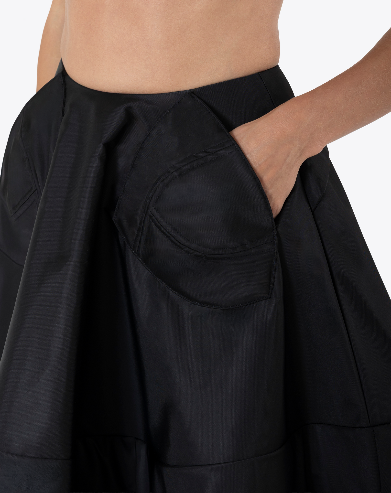 JUPE MIDI LYRA EN NYLON