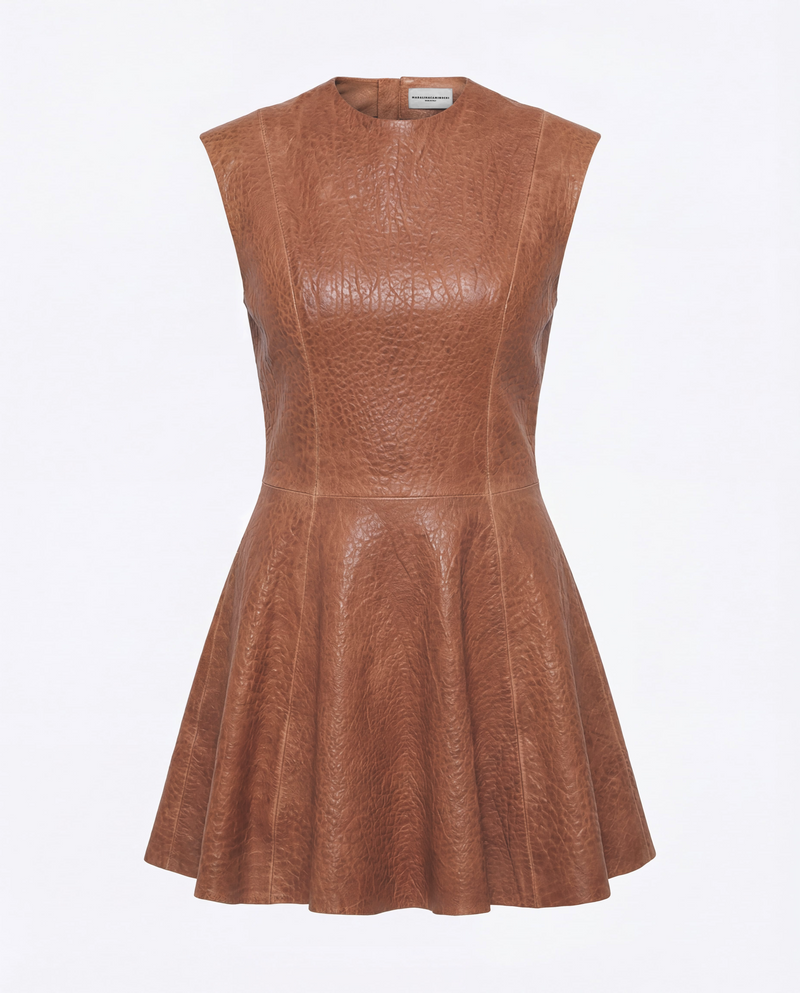ROBE COURTE EN CUIR