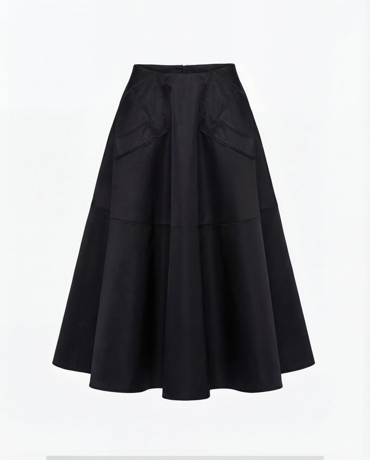 JUPE MIDI LYRA EN NYLON