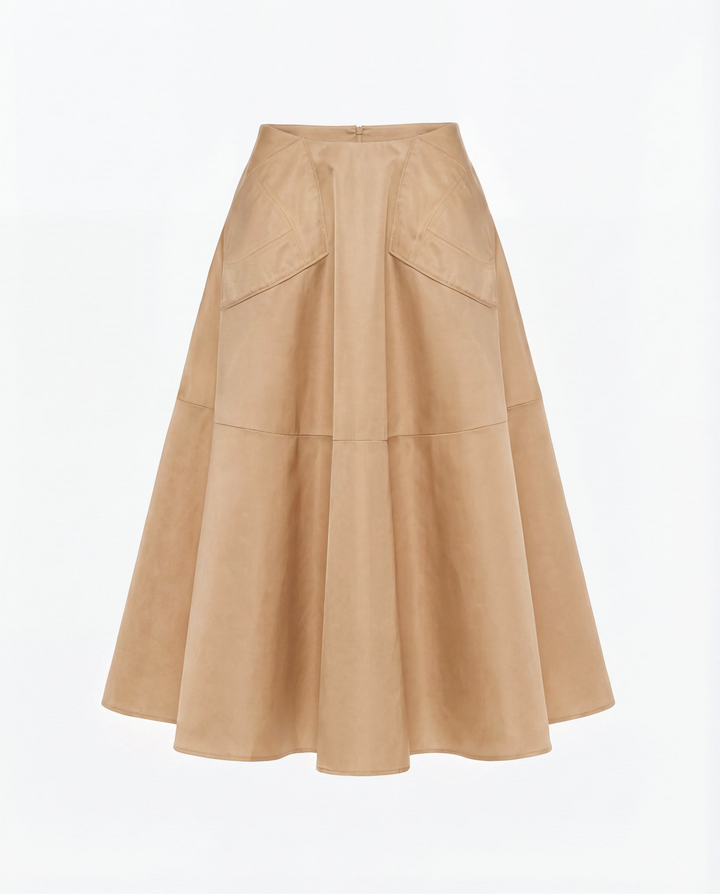 JUPE MIDI LYRA EN NYLON