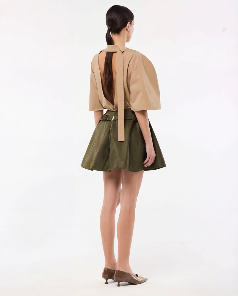 JUPE MIDI LYRA EN NYLON