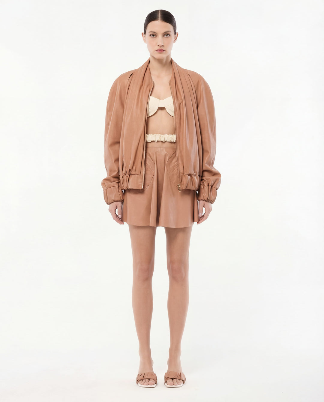 LYRA LEATHER MINI SKIRT