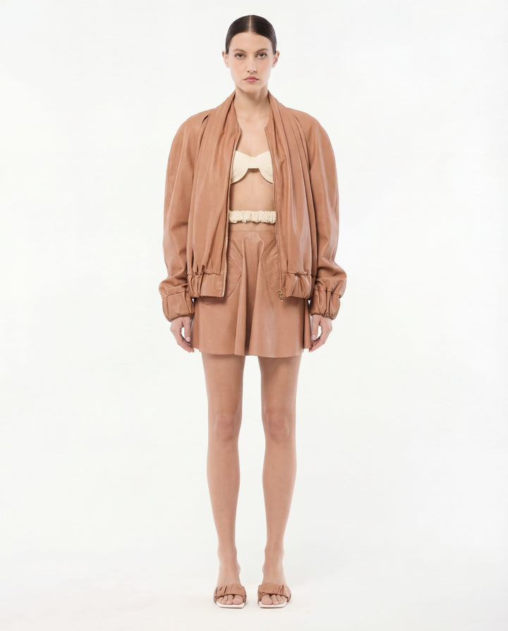 LYRA LEATHER MINI SKIRT