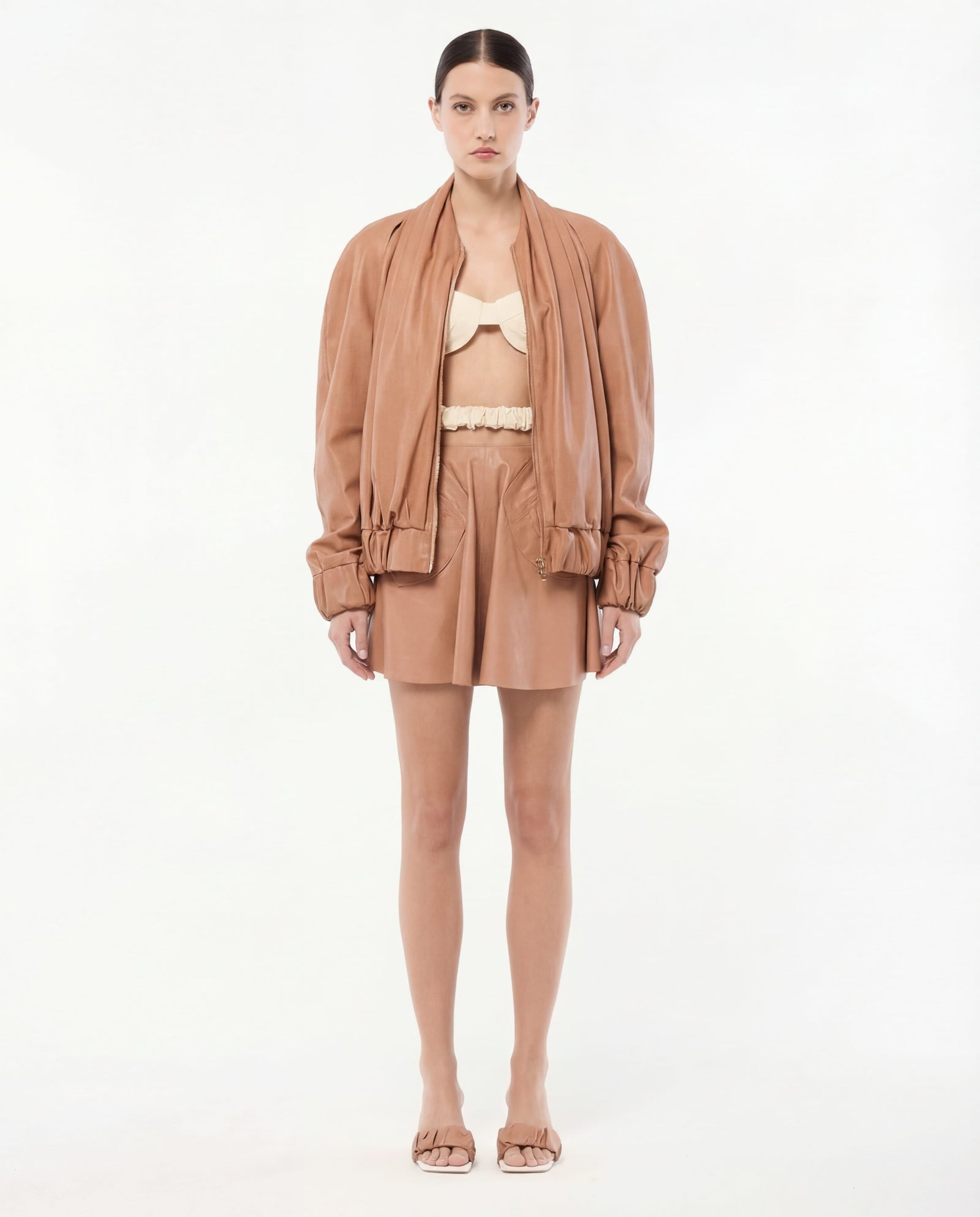MINI-JUPE EN CUIR LYRA