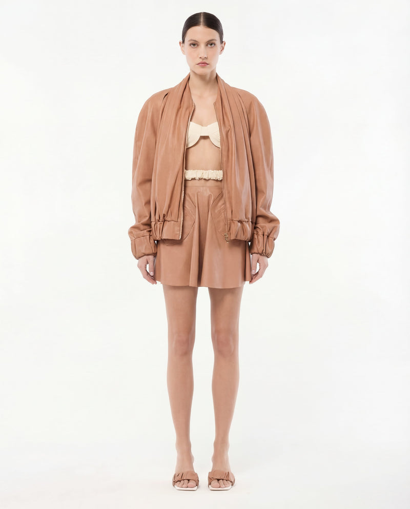 MINI-JUPE EN CUIR LYRA