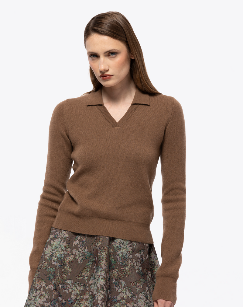 POLO IN WOOL CASHMERE