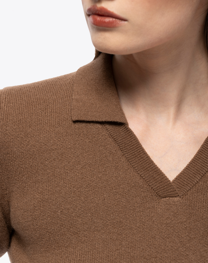 POLO IN WOOL CASHMERE