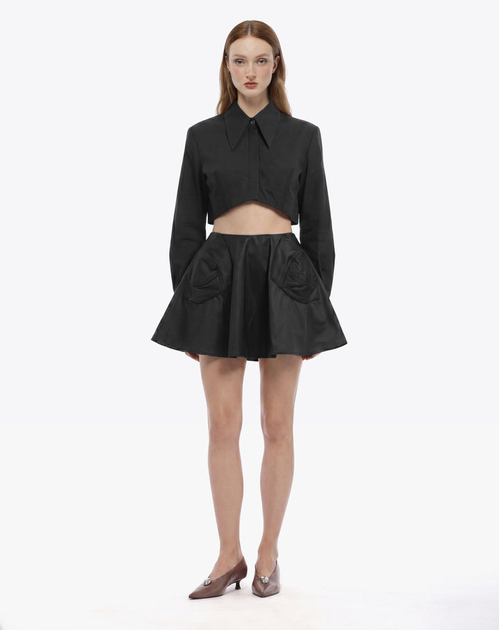 JUPE MIDI LYRA EN NYLON