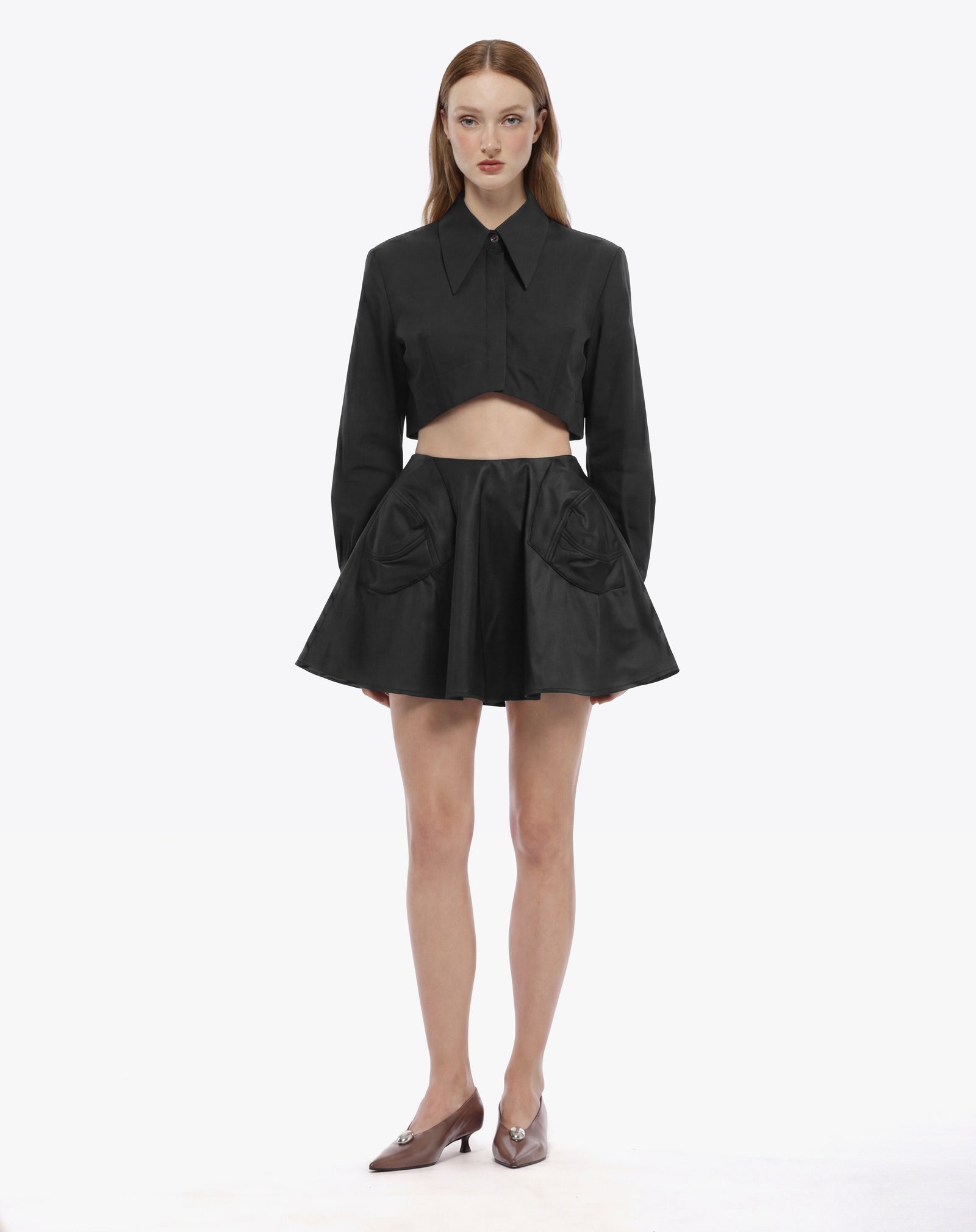 JUPE MIDI LYRA EN NYLON