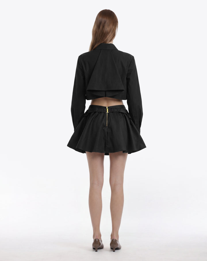 JUPE MIDI LYRA EN NYLON