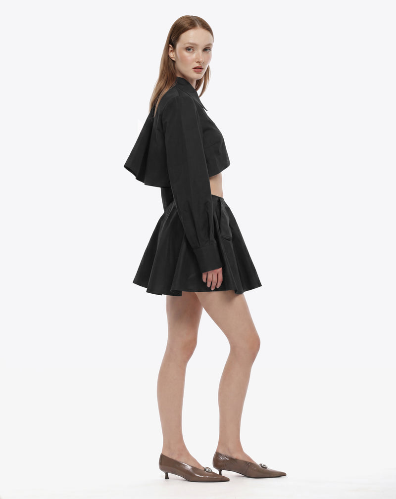 JUPE MIDI LYRA EN NYLON