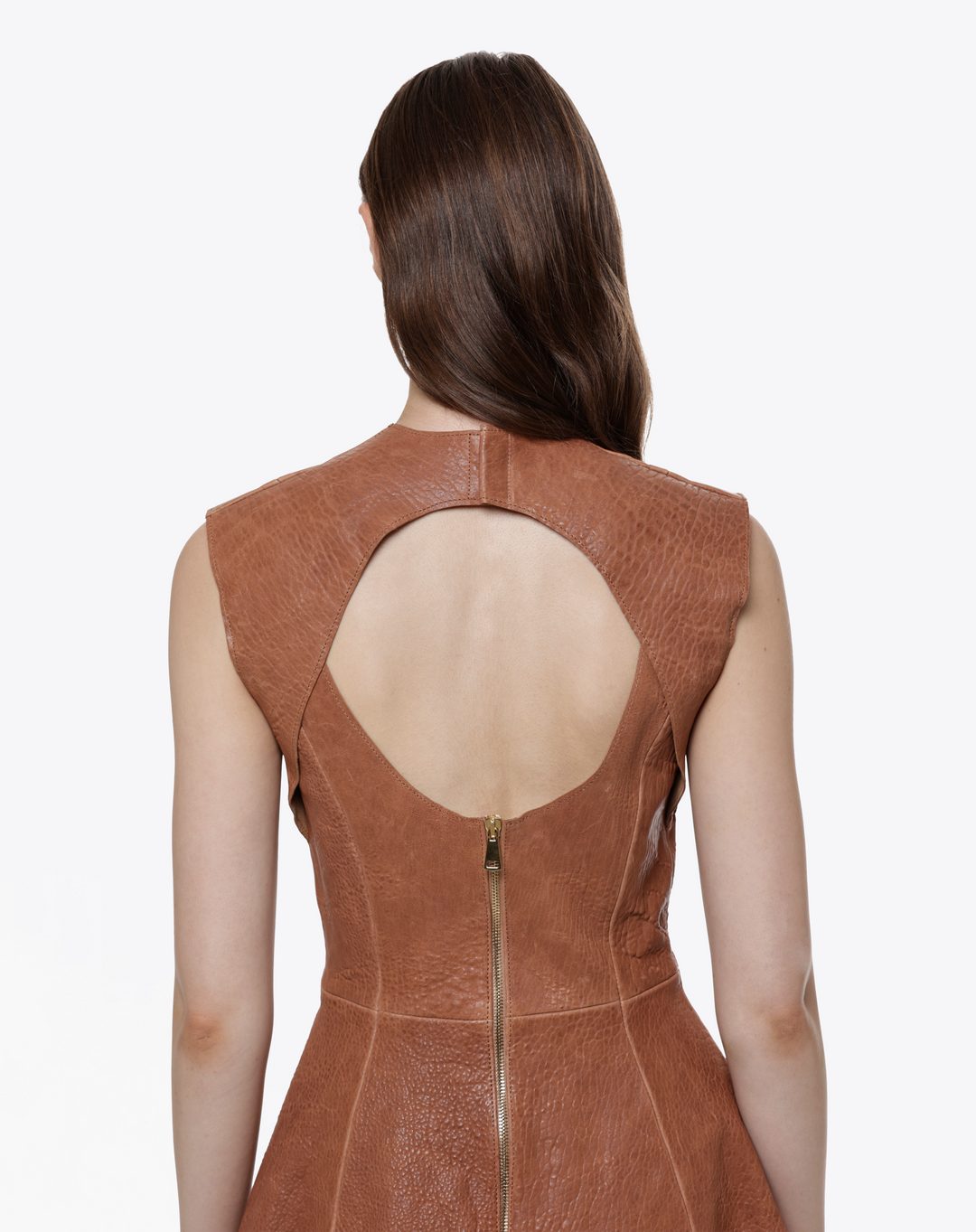 LEATHER MINI DRESS