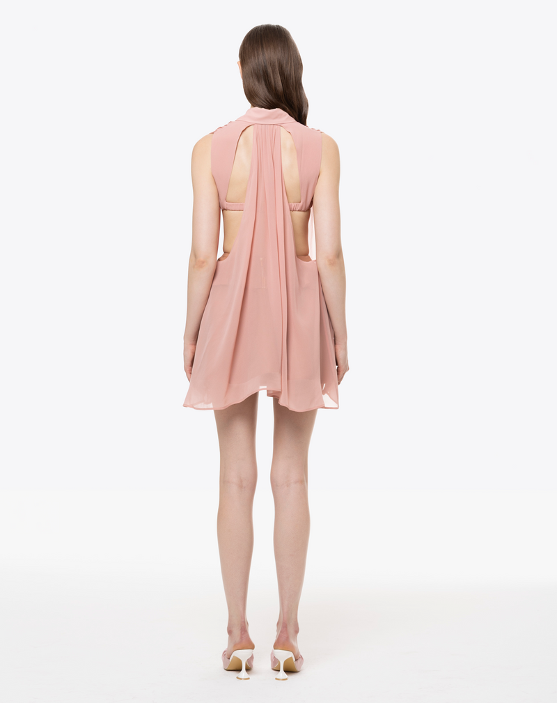 LONG SHIRT IN SILK GEORGETTE