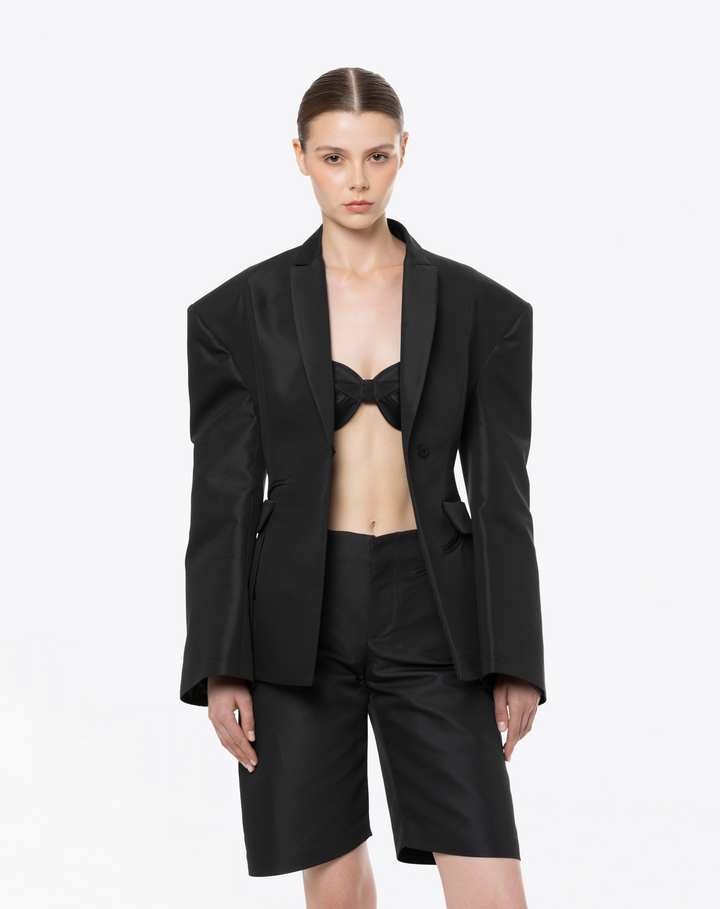 SINGLE BREASTED JACKET IN COTTON