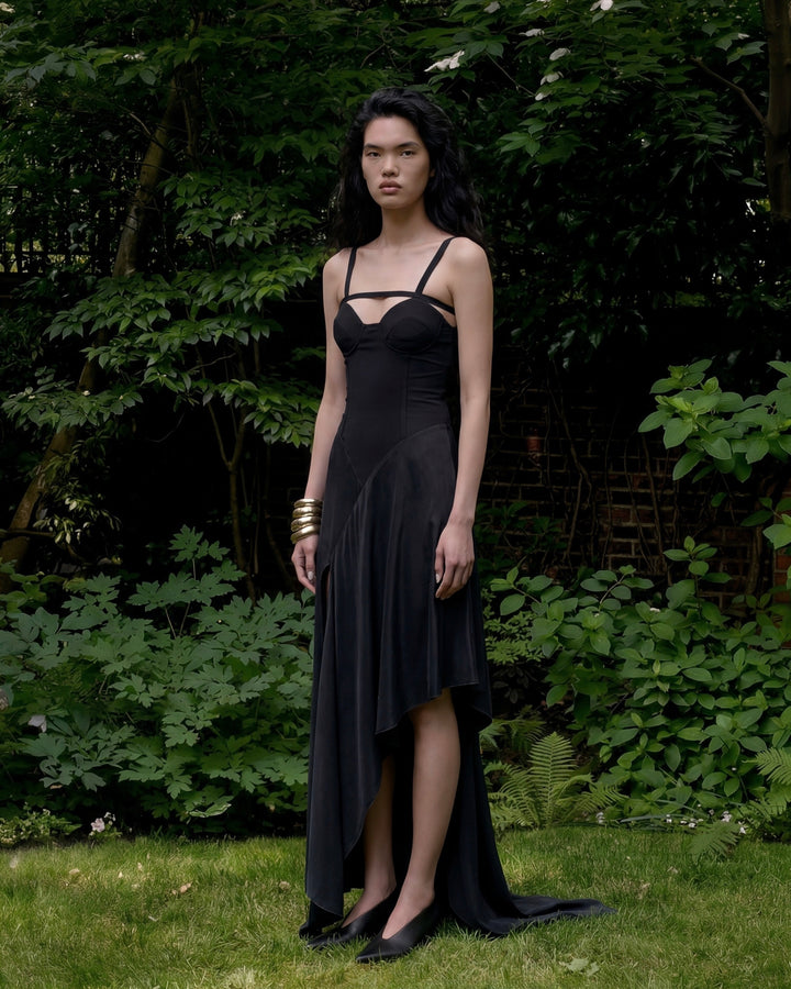 ANTEA MAXI DRESS AVEC CORSET