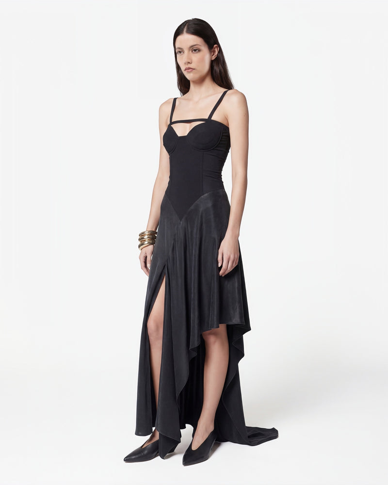 ANTEA MAXI DRESS AVEC CORSET