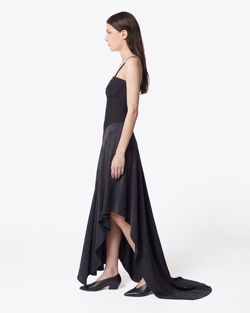 ANTEA MAXI DRESS AVEC CORSET